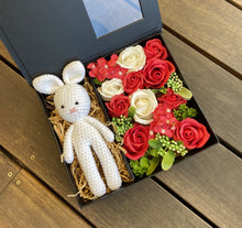 Load image into Gallery viewer, Soap flowers. Soap gift boxes. Baby gift boxes. Soap Flowers delivered Sutherland Shire. Soap gift packs.
