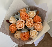 Load image into Gallery viewer, Delightful Soap Flower Posy. Perfect for that little gift for someone. Soap flowers. Soap flowers delivered Sutherland Shire. Soap flowers delivered Sydney. Gift made from soap. Soap gift boxes.
