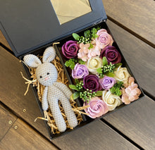 Load image into Gallery viewer, Soap flowers. Soap gift boxes. Baby gift boxes. Soap Flowers delivered Sutherland Shire. Soap gift packs.
